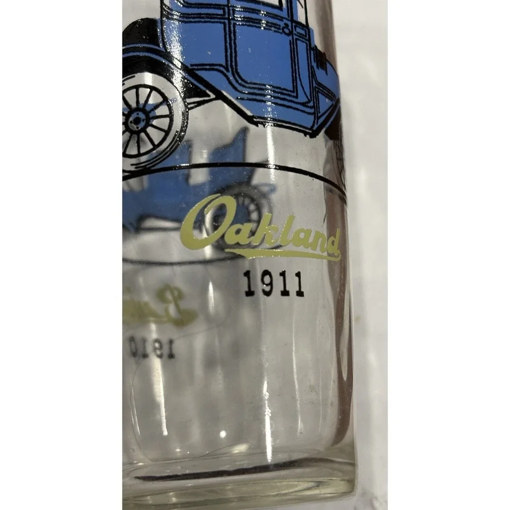 Buick Oakland Glass Tumbler 1910 1911 Hazel Atlas